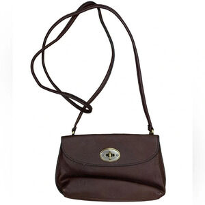 Fossil • Brown Monica Pebble Leather Crossbody